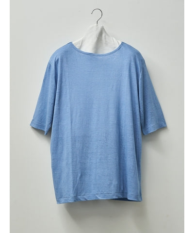 MEN MAATEE & SONS LINEN S/SLEEVE BOAT TEE