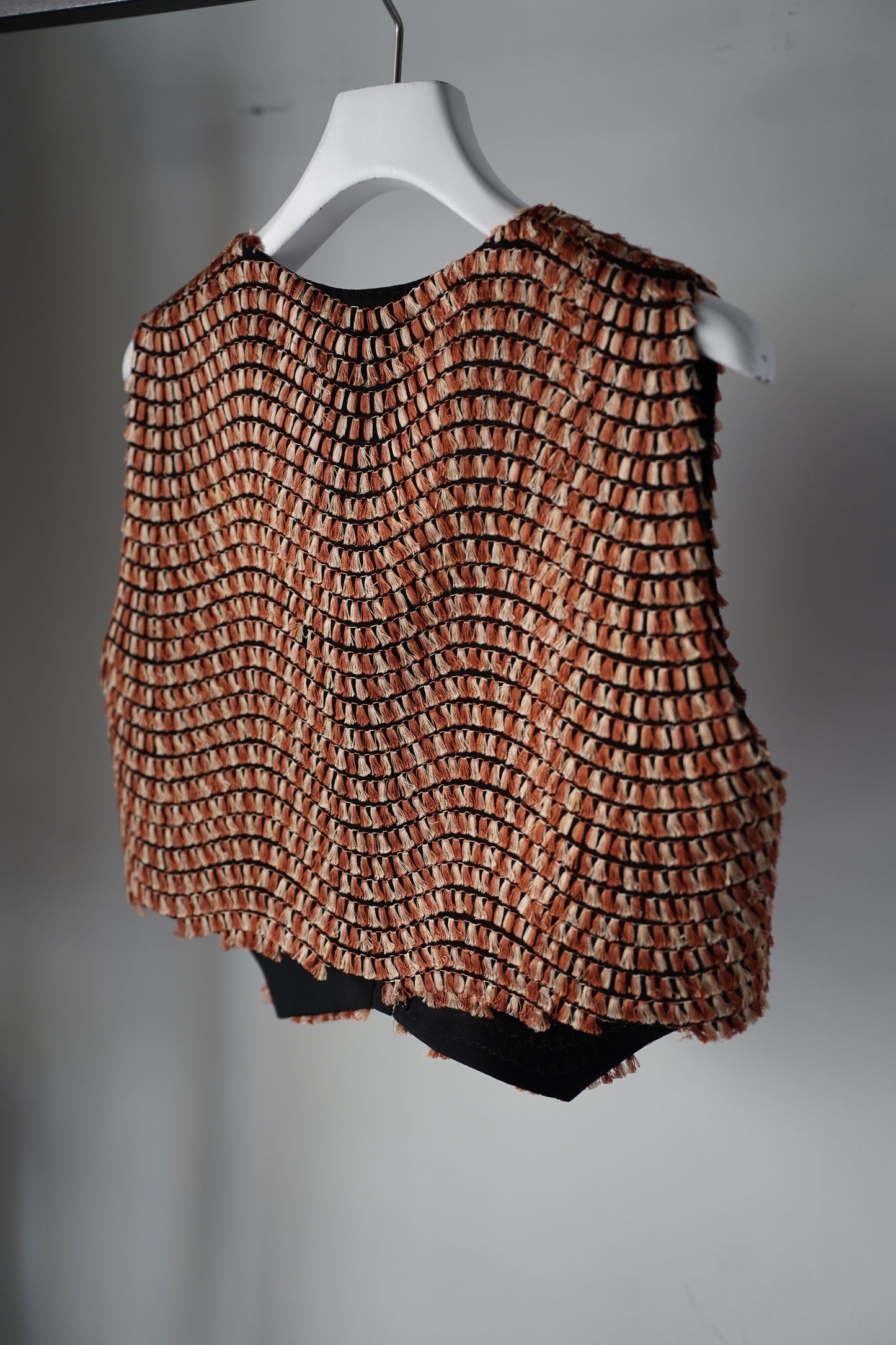 WOMEN Villd / ヴィルド fringe embroidery vest