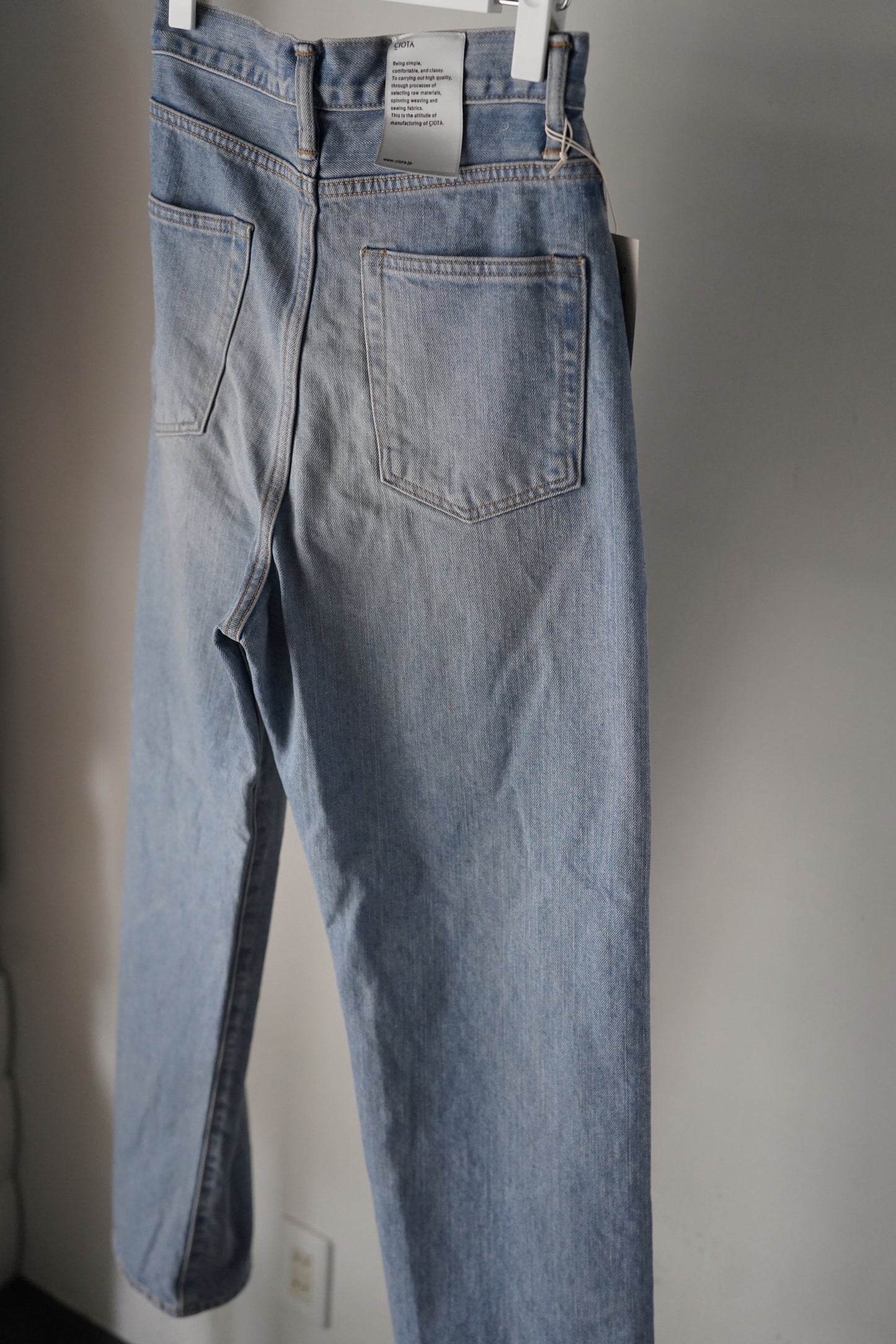 WOMEN CIOTA/シオタ インディゴスビンコットン13.5ozハイウエストデニム