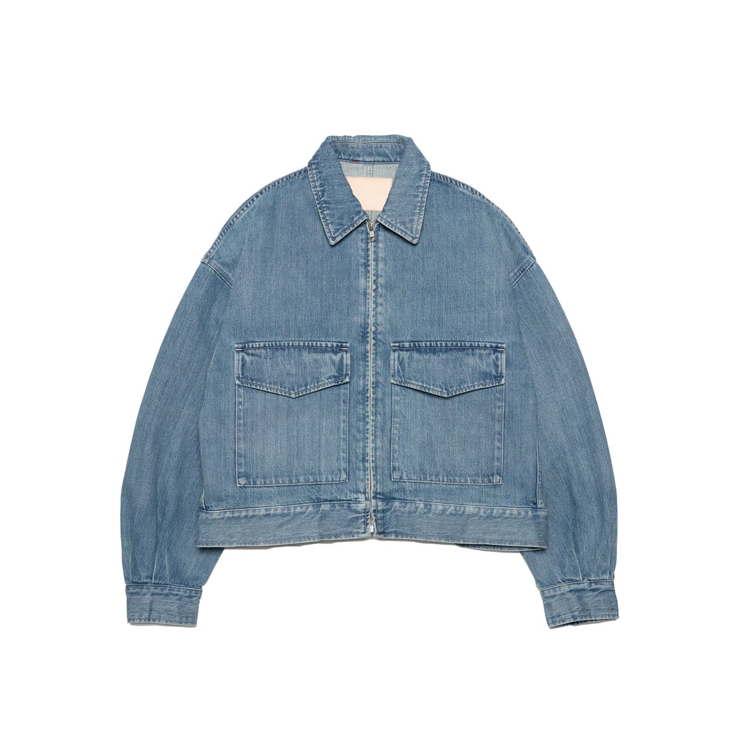 WOMEN Graphpaper Selvage Denim Zip Jacket / LIGHT FADE