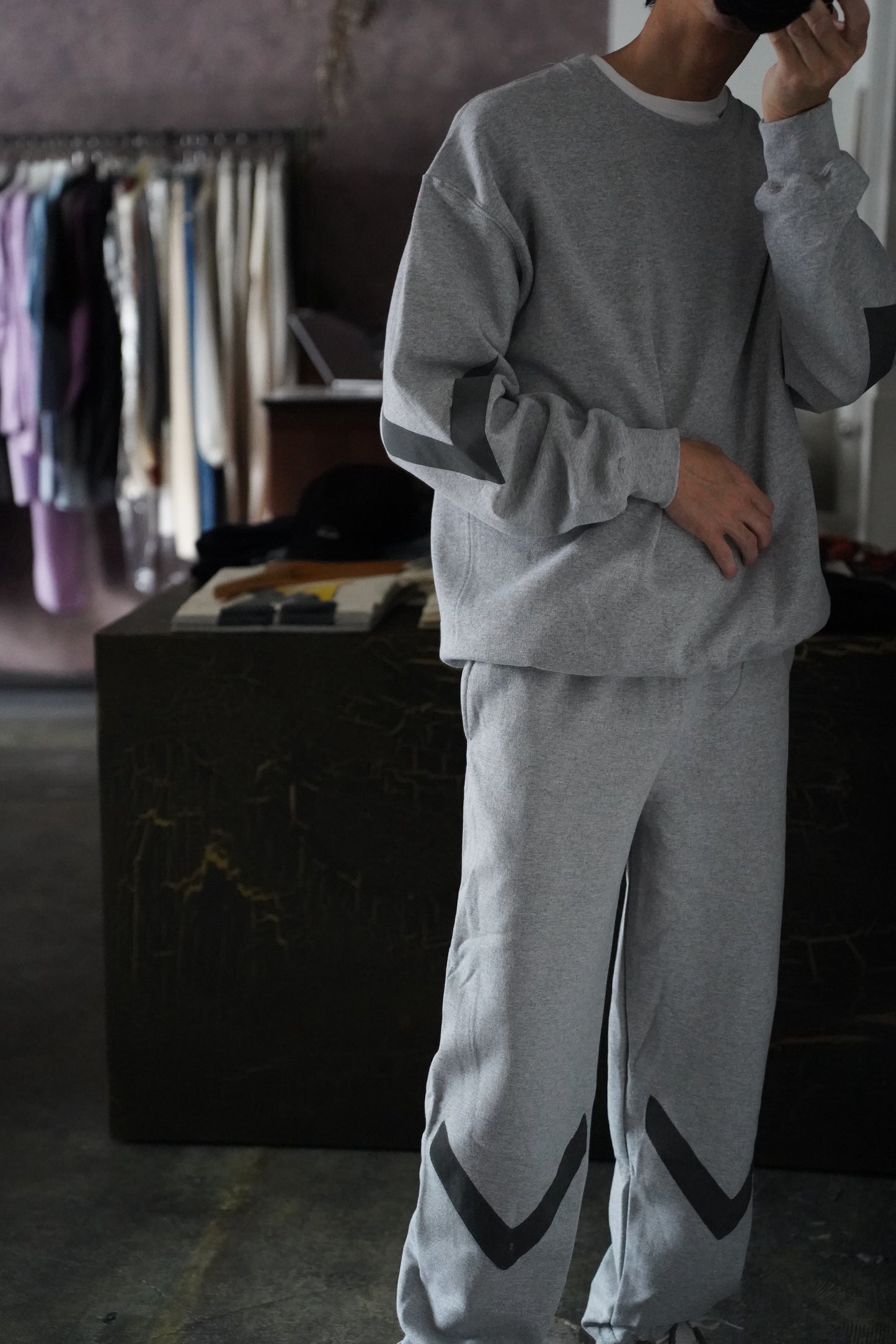 MEN USAFA TYPE REFLECTOR PRINTED SWEAT PANTS (GILDAN)