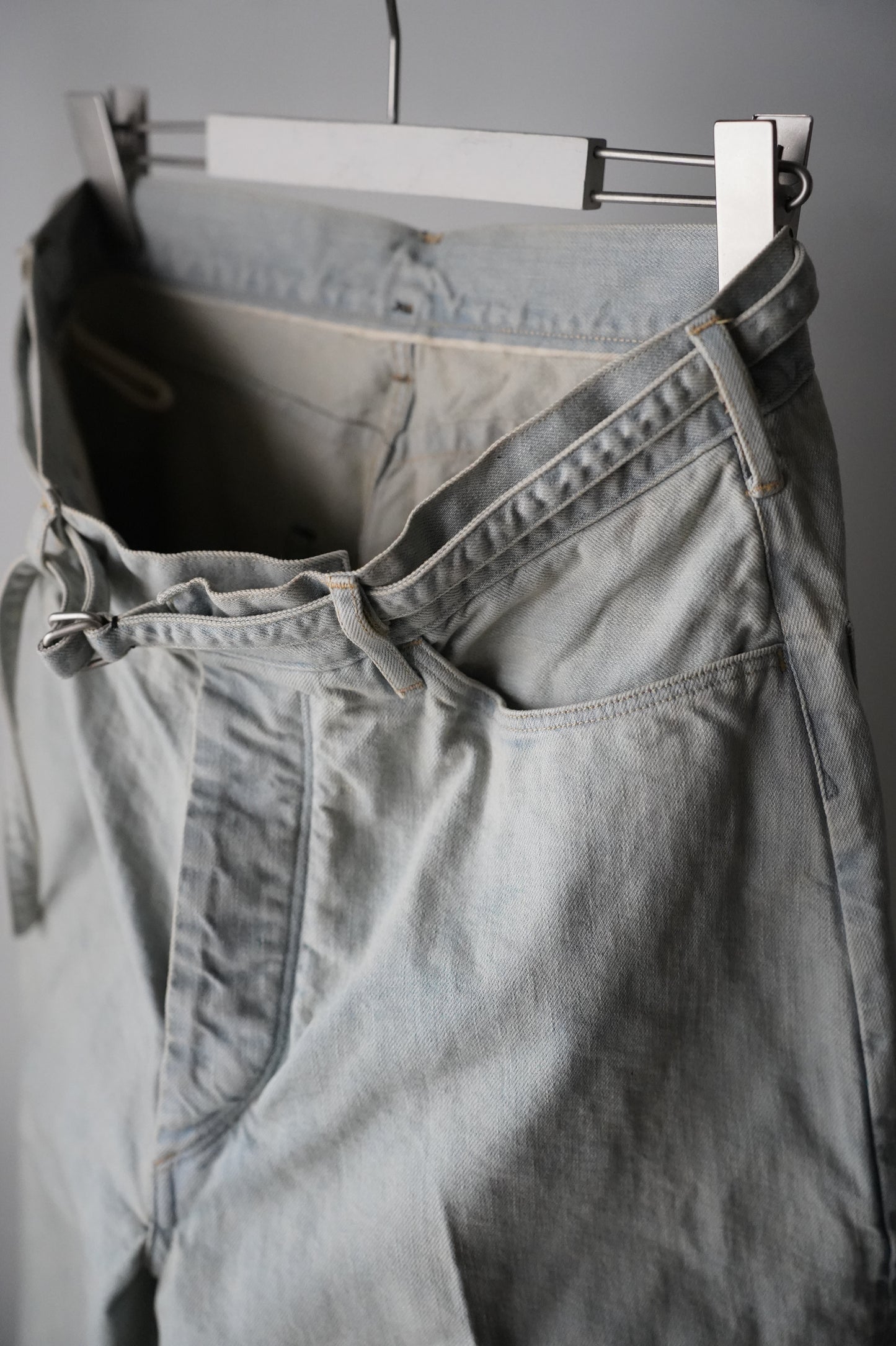 MEN blurhms/ブラーム 12.9oz Denim Narrow Belted Pants