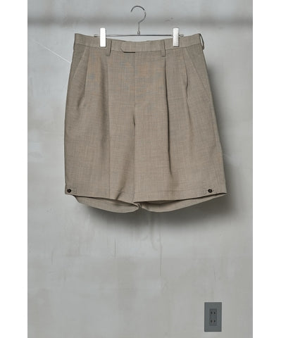 MEN MAATEE & SONS SHORT TROUSER / DRY WOOL
