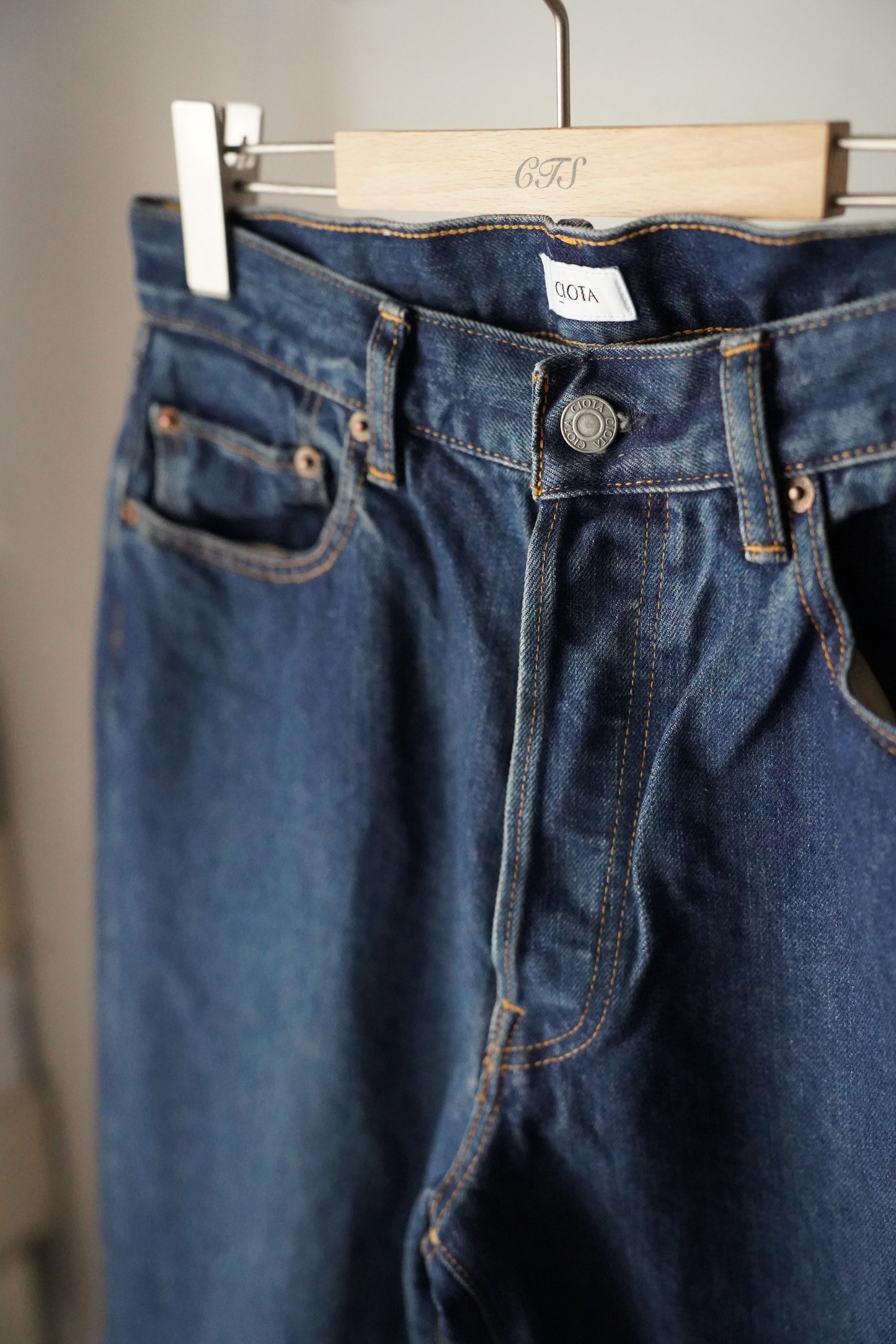 MEN CIOTA/シオタ 本藍 スビンコットン 13,5oz ストレートデニム