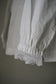 WOMEN　VINTAGE　1900-1920's Antique French Cotton Blouse white #2