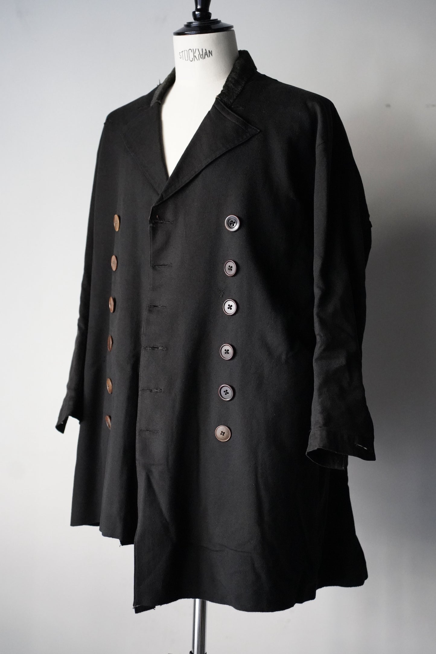 MEN　LILY1ST VINTAGE　1890-1910's French Dameged Wool Melton Jacket