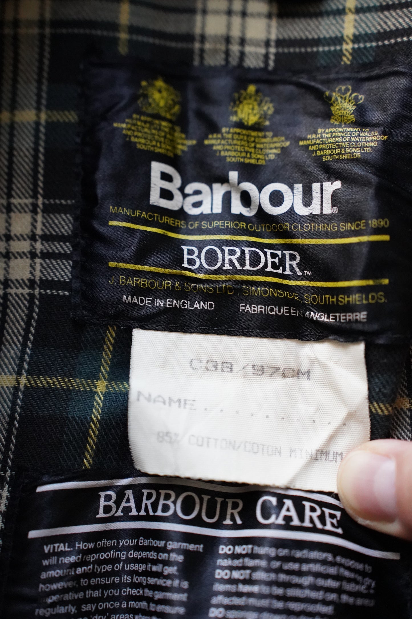 MEN VINTAGE/ビンテージ Barbour Border Sage 38 (3Crown)
