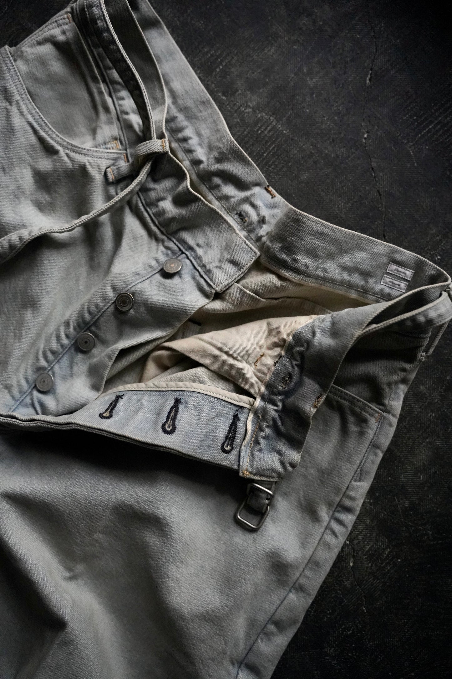 MEN blurhms/ブラーム 12.9oz Denim Narrow Belted Pants