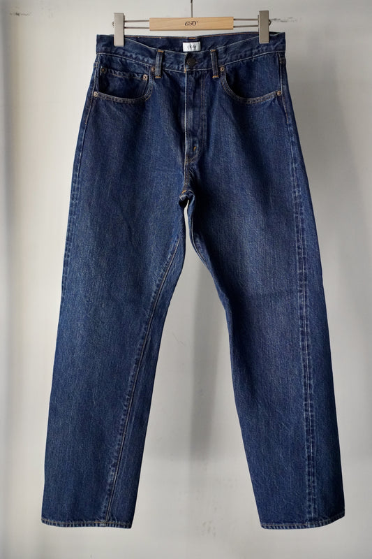 MEN CIOTA/シオタ Tapered 5 Pocket Pants Dark Blue Damage