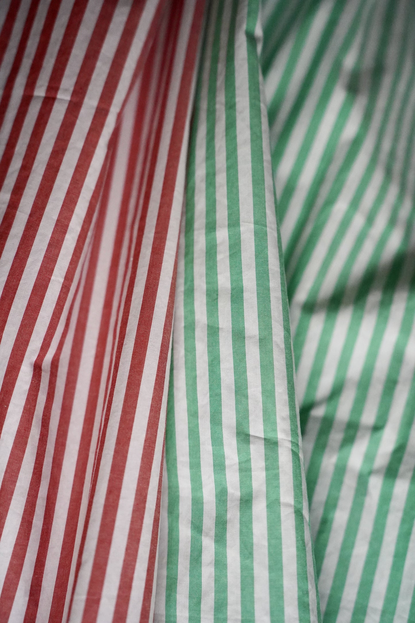 WOMEN JUN MIKAMI/ジュンミカミ シャツ DEAD STOCK GREEN STRIPE