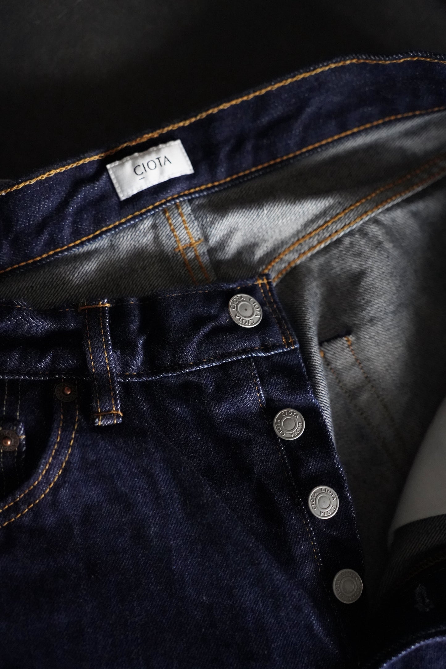 MEN CIOTA/シオタ 本藍 スビンコットン 13,5oz ストレートデニム