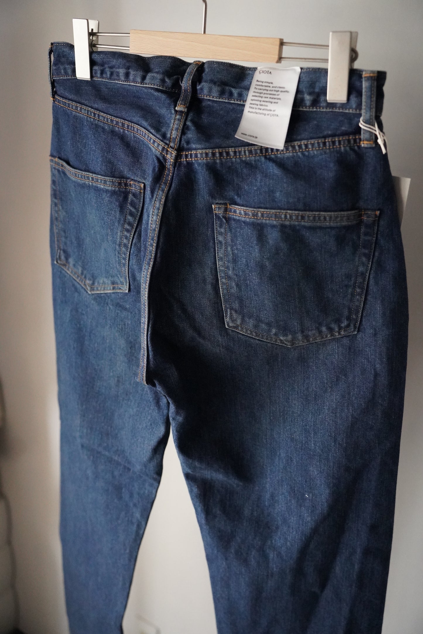 MEN CIOTA/シオタ 本藍 スビンコットン 13,5oz ストレートデニム