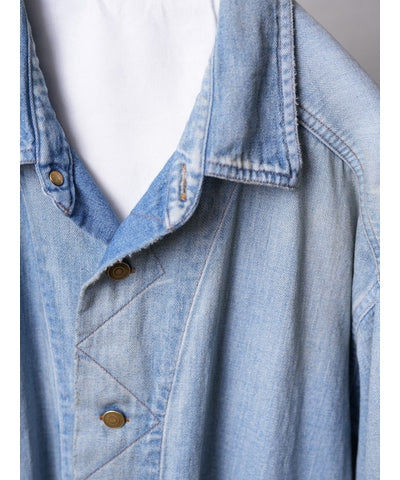 MEN MAATEE & SONS DENIM SHIRTS COVERALL