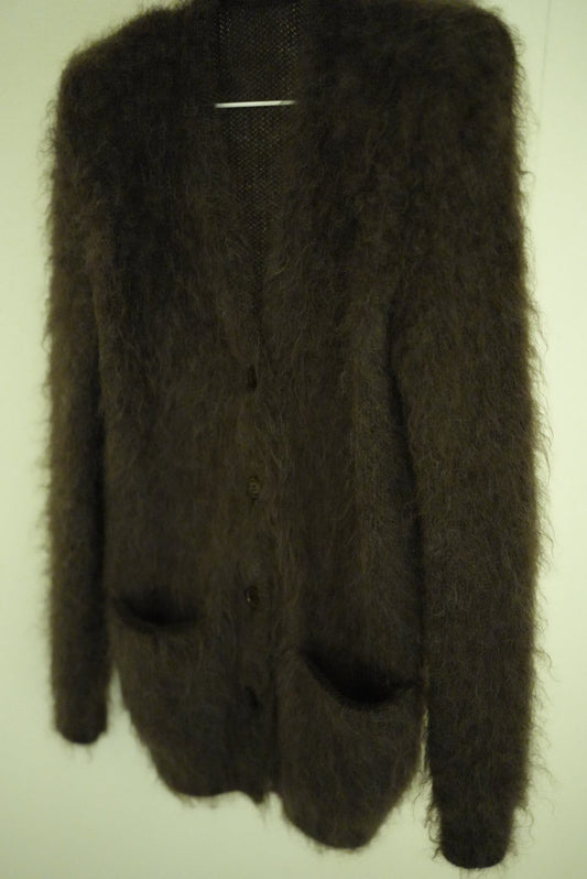 WOMEN MOON TREE PLANET Mohair Cardigan dark brown