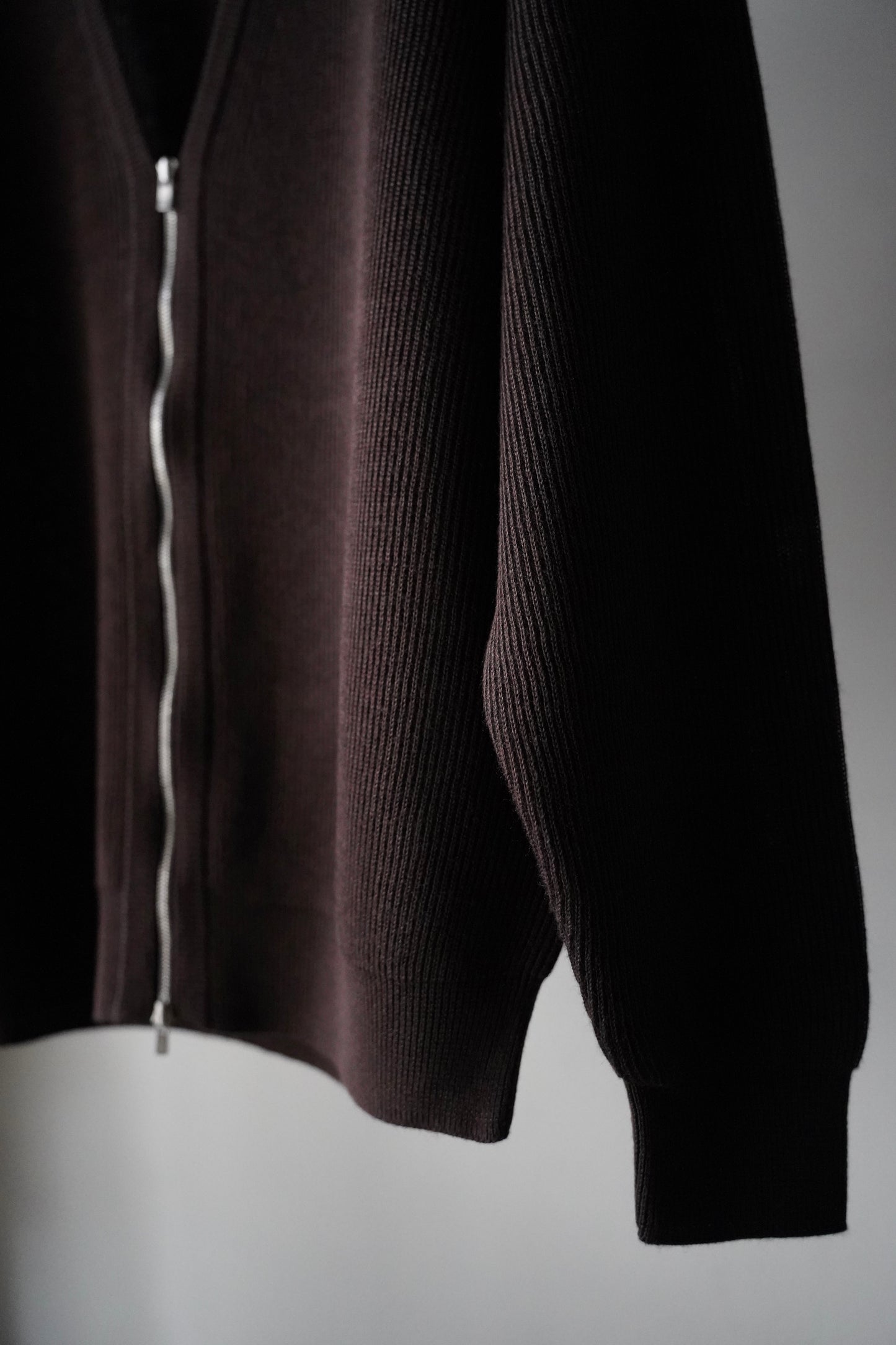 MEN BATONER / バトナー CHOMA HIGH COUNT RIB V ZIP CARDIGAN