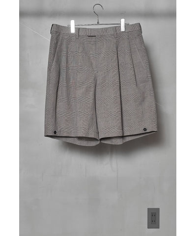 MEN MAATEE & SONS SHORT TROUSER / 強撚R,LI,PE