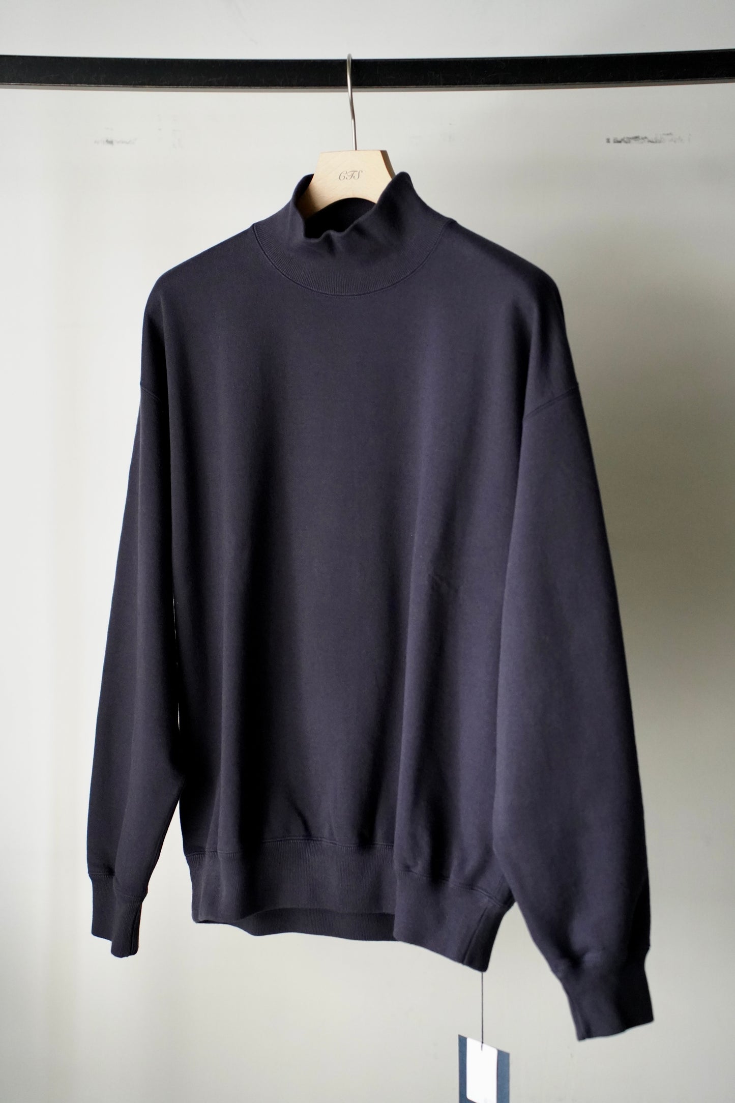 MEN/WOMEN Y/ ワイ ORGANIC COTTON BLEND HEAVY WEIGHT FLEECE TURTLE NECK
