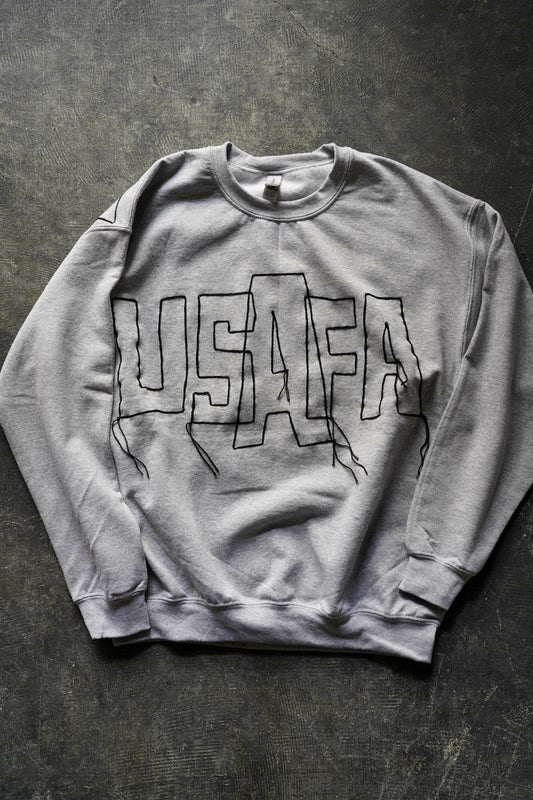 MEN CODE EMBROIDERY SWEAT SHIRTS 'USAFA'