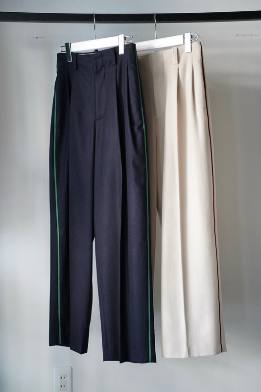 WOMEN pelleq / ペレック double tuck trousers