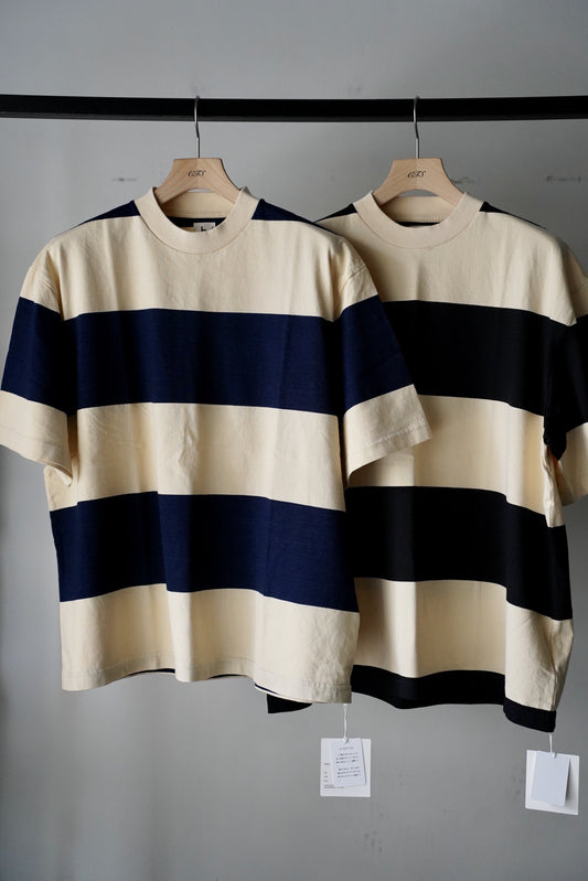 MEN blurhms/ブラーム Wide Border Short-sleeve Tee