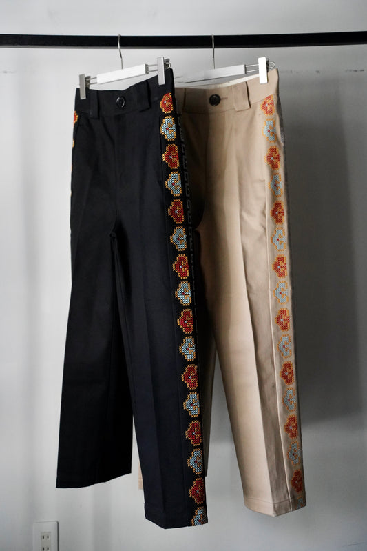 WOMEN jonnlynx/ジョンリンクス embroidery pants