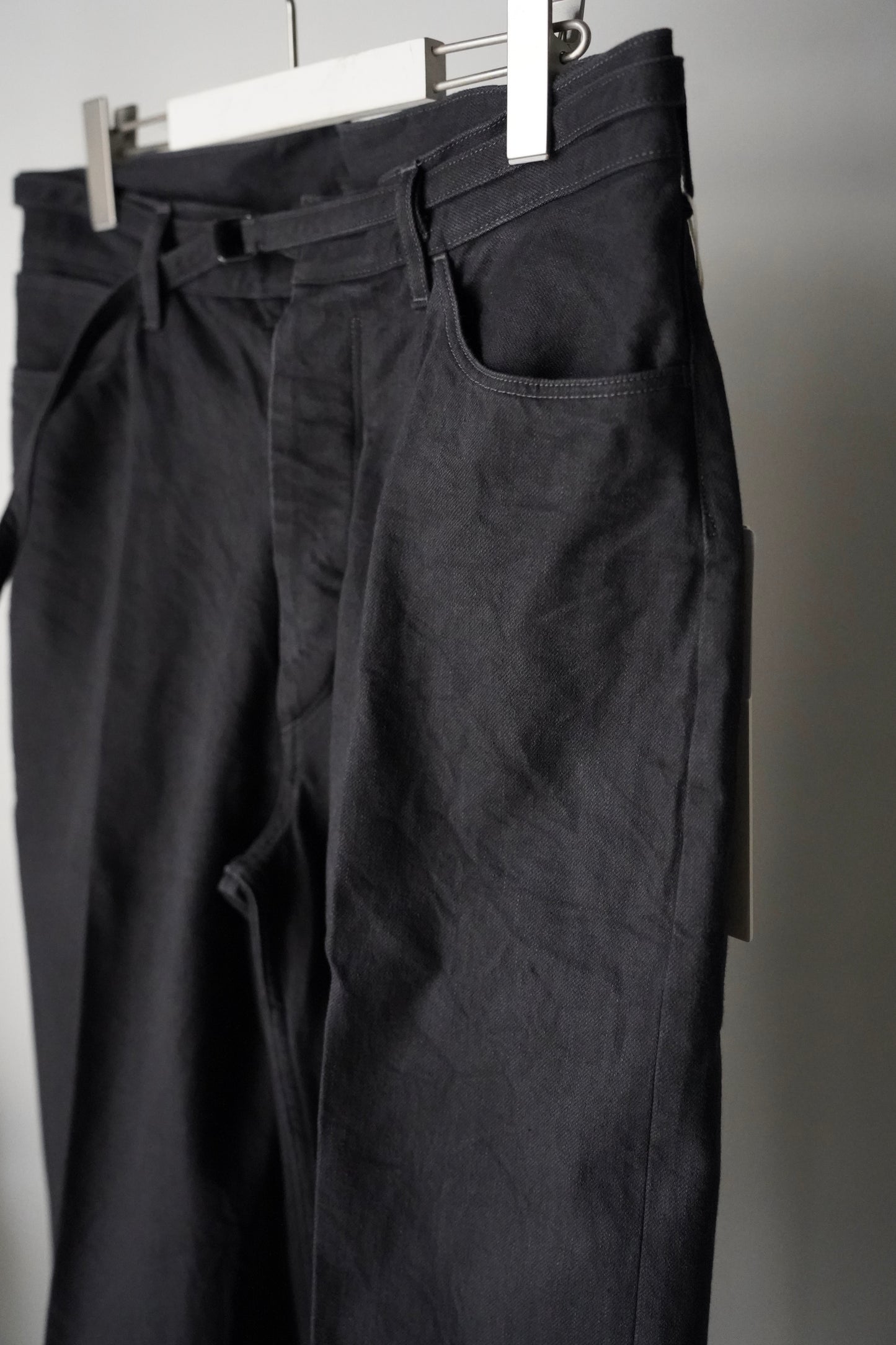 MEN blurhms/ブラーム 12.9oz Denim Narrow Belted Pants
