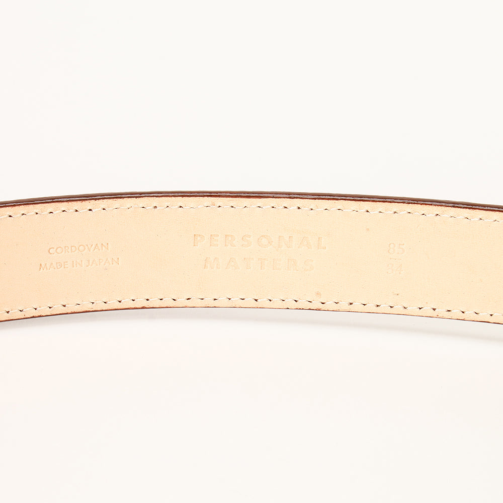 MEN PERSONAL MATTERS / パーソナル マターズ CORDOVAN BELT
