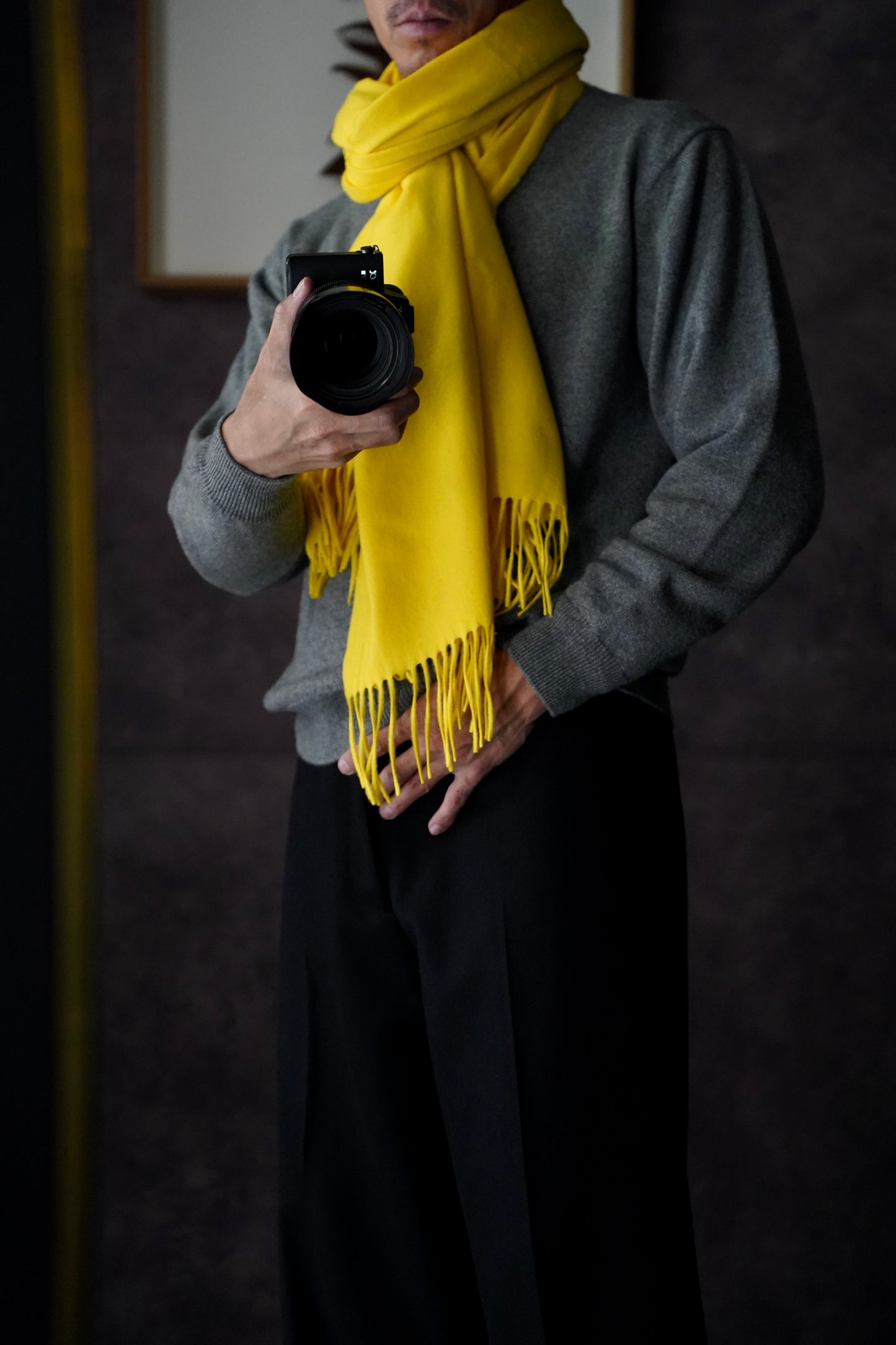 MEN/WOMEN loomer ルーマー Lambs Wool Plain Stole