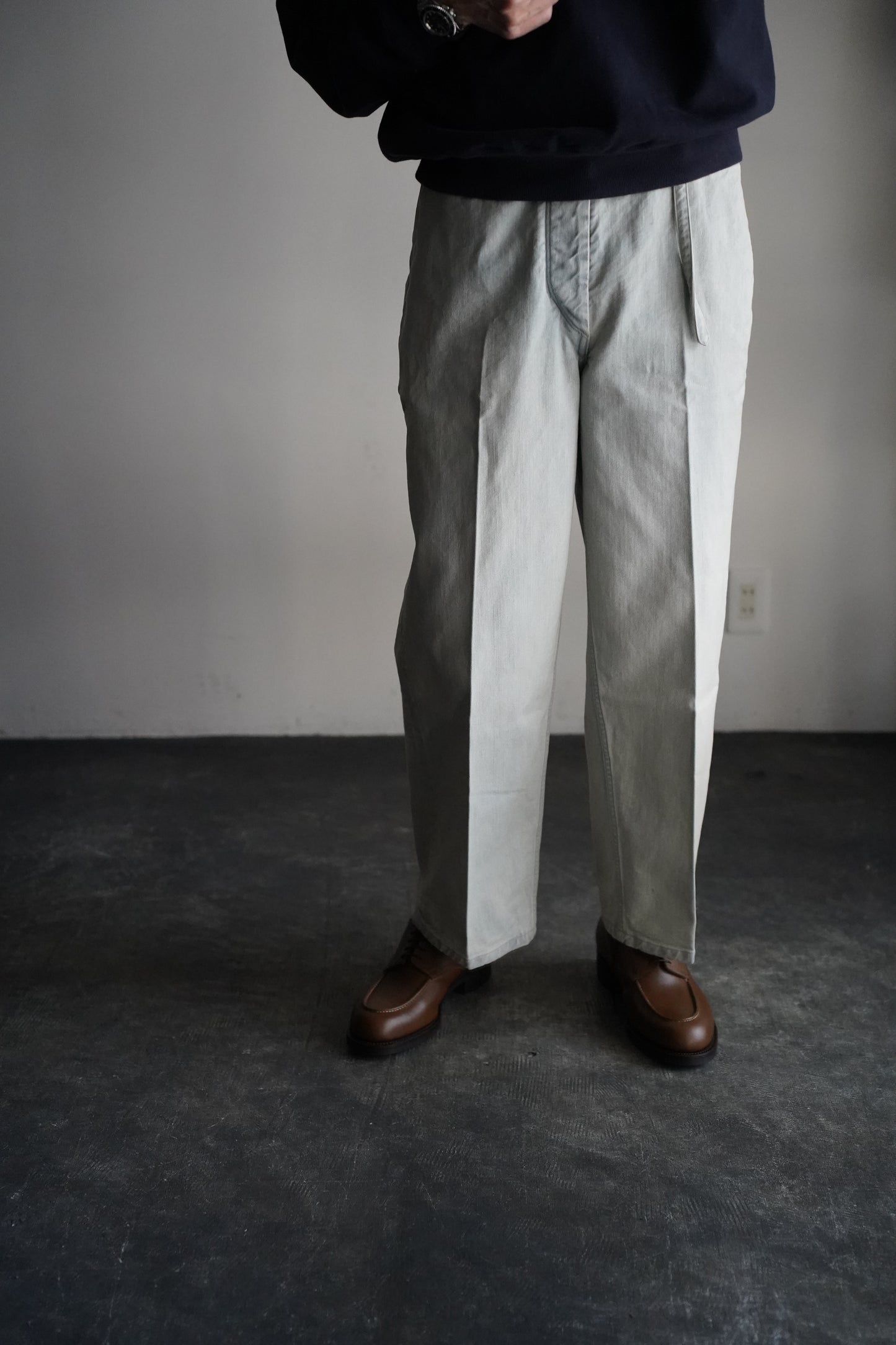 MEN blurhms/ブラーム 12.9oz Denim Narrow Belted Pants