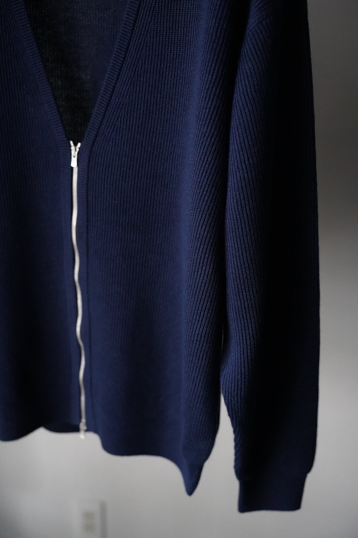MEN BATONER / バトナー CHOMA HIGH COUNT RIB V ZIP CARDIGAN