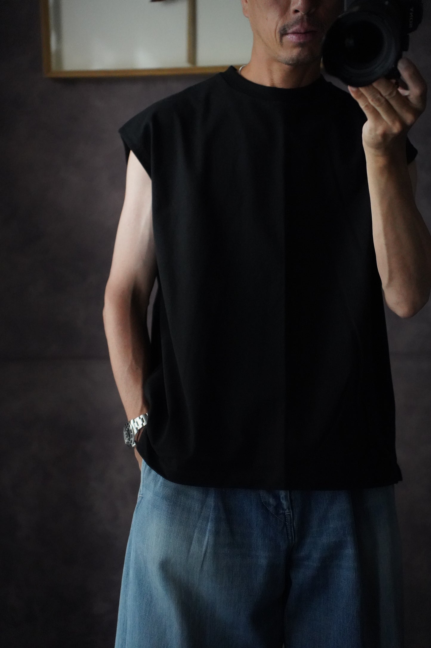 MEN alvana / アルヴァナ Nosleeve Tee Shirts