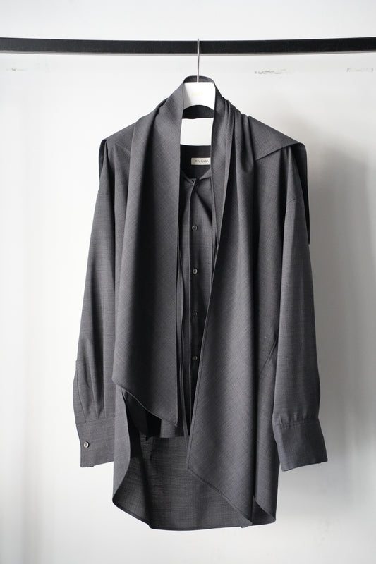 WOMEN RYU KAGA Wool tropical sailor shirt