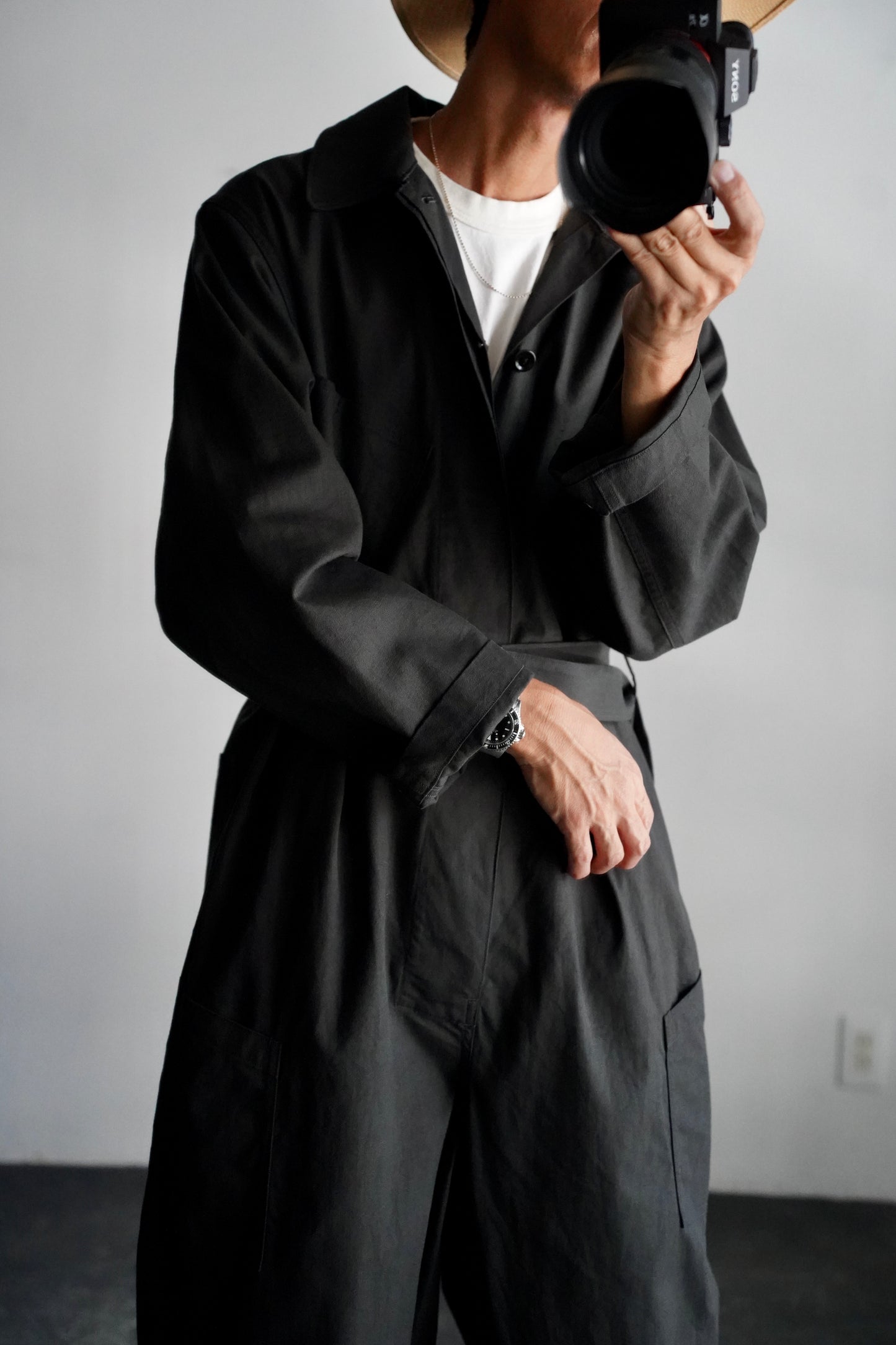 MEN blurhms/ブラーム Cotton Serge All-in-one