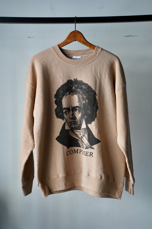 MEN/WOMEN VINTAGE  Beethoven Sweat  L.BEIGE