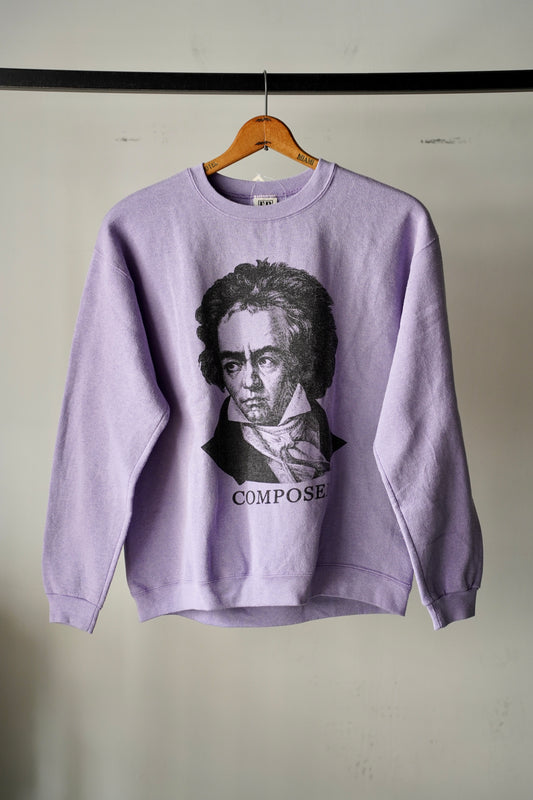 MEN/WOMEN VINTAGE  Beethoven Sweat  L.PURPLE