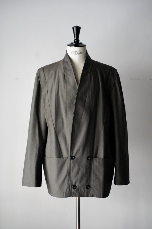 MEN LILY1ST VINTAGE 1980s French Rare Design Tailored Jacket