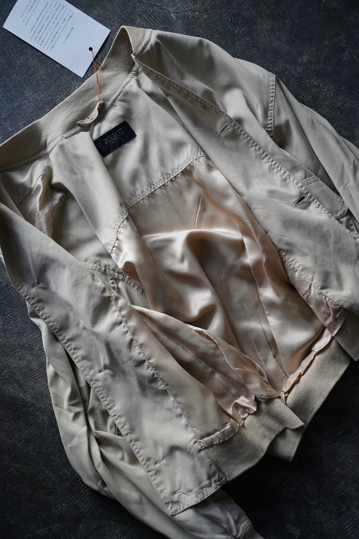 MEN LILY1ST VINTAGE 1980’s Italian Button Blouson by POLBOT