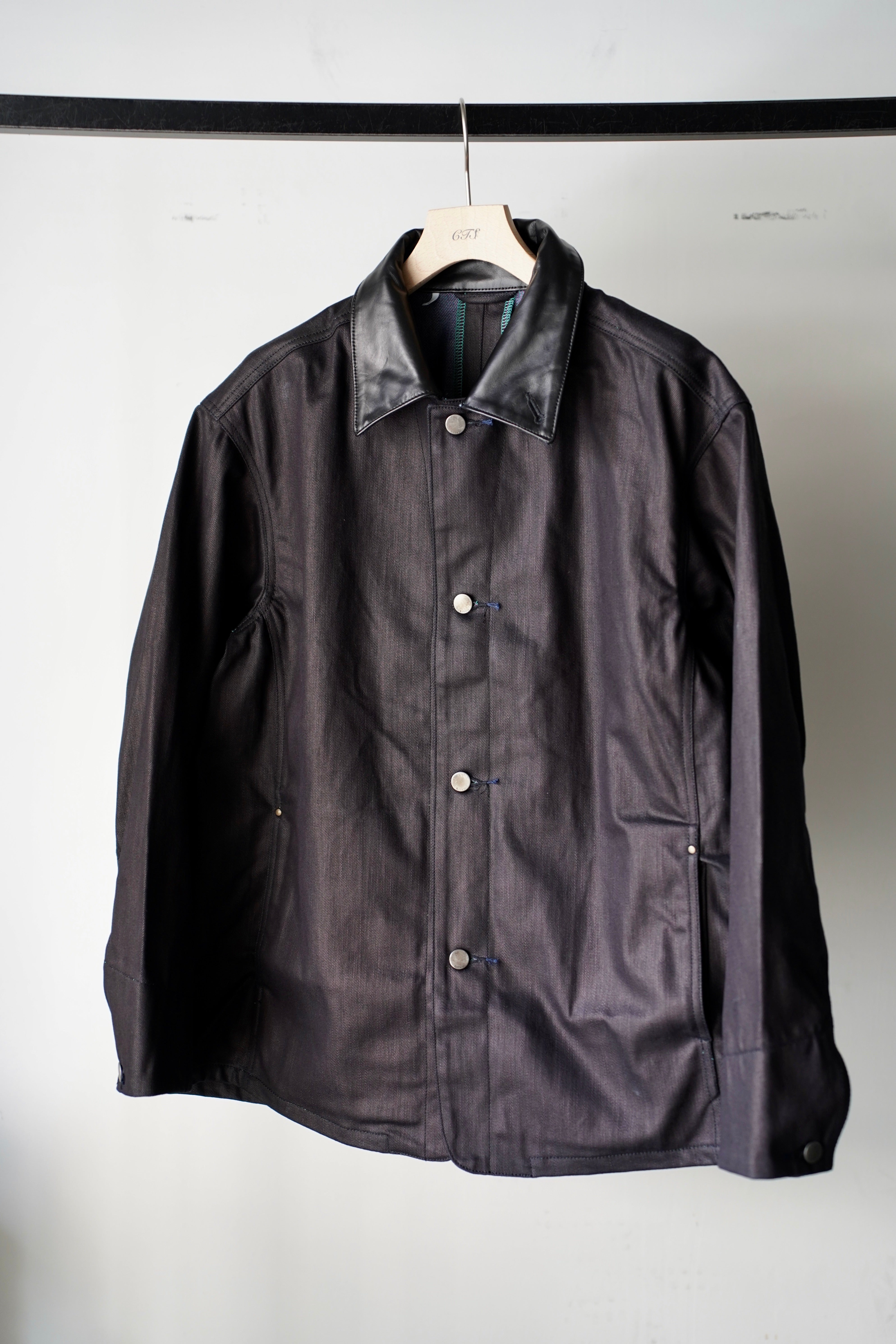 Kiivu キフ DENIM WORK JACKET SUMI MEN Kiivu / キフ DENIM WORK JACKET- 12.5oz Rainbow Denim + SUMI
