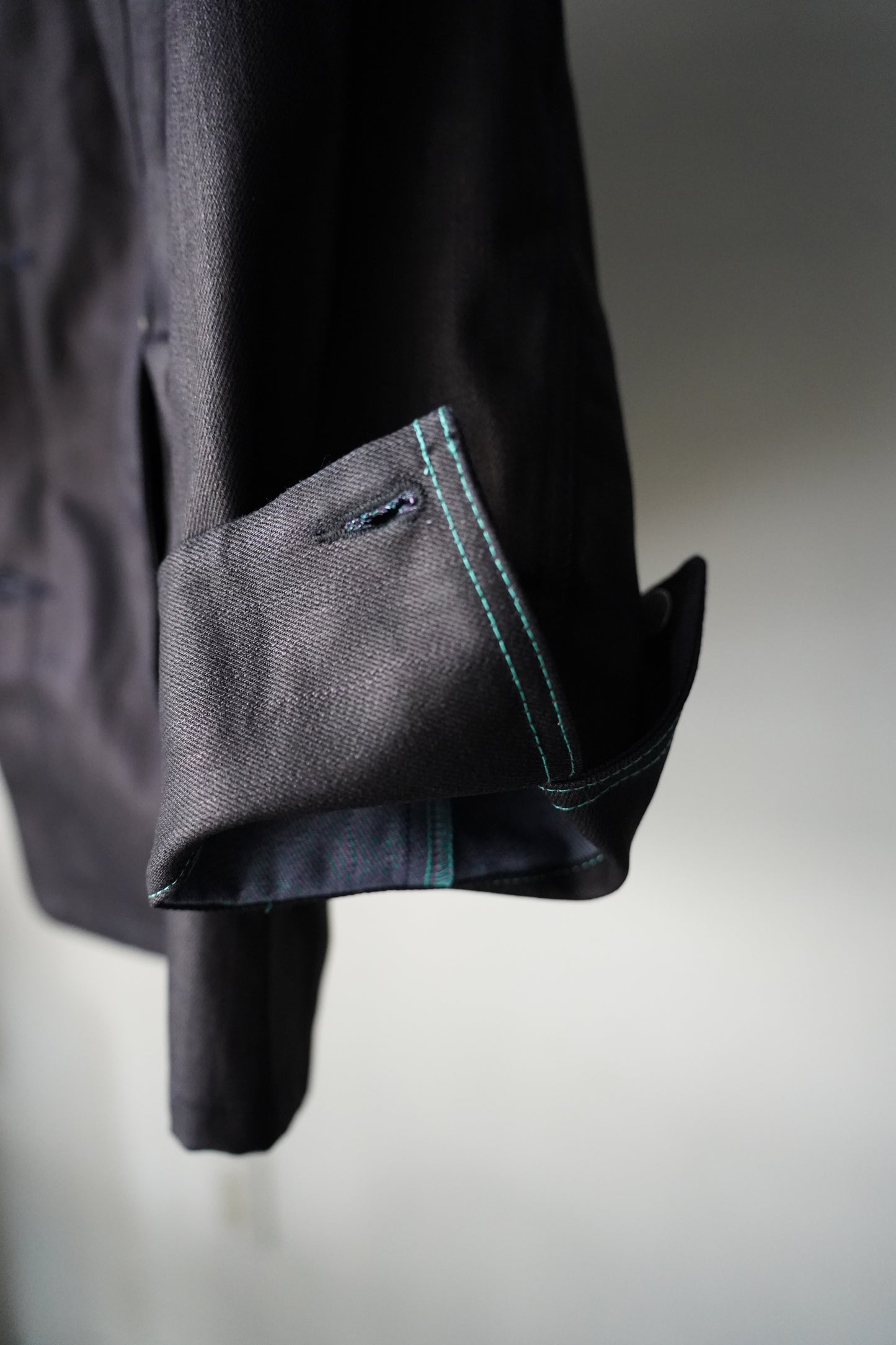 MEN Kiivu / キフ DENIM WORK JACKET- 12.5oz Rainbow Denim + SUMI -