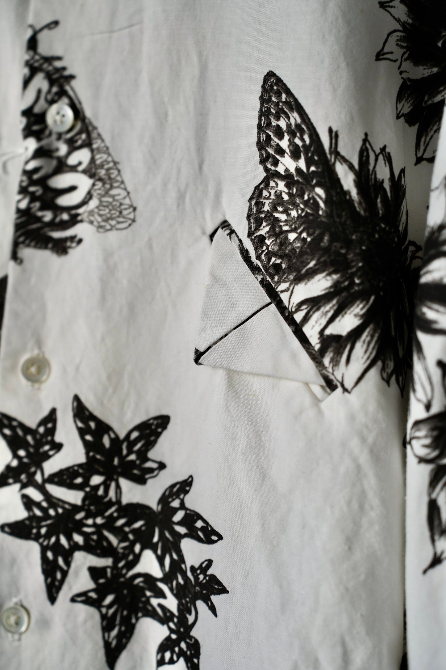 MEN Kiivu / キフ BOIL L/SHT - Hand Drawing SUMI Printing -
