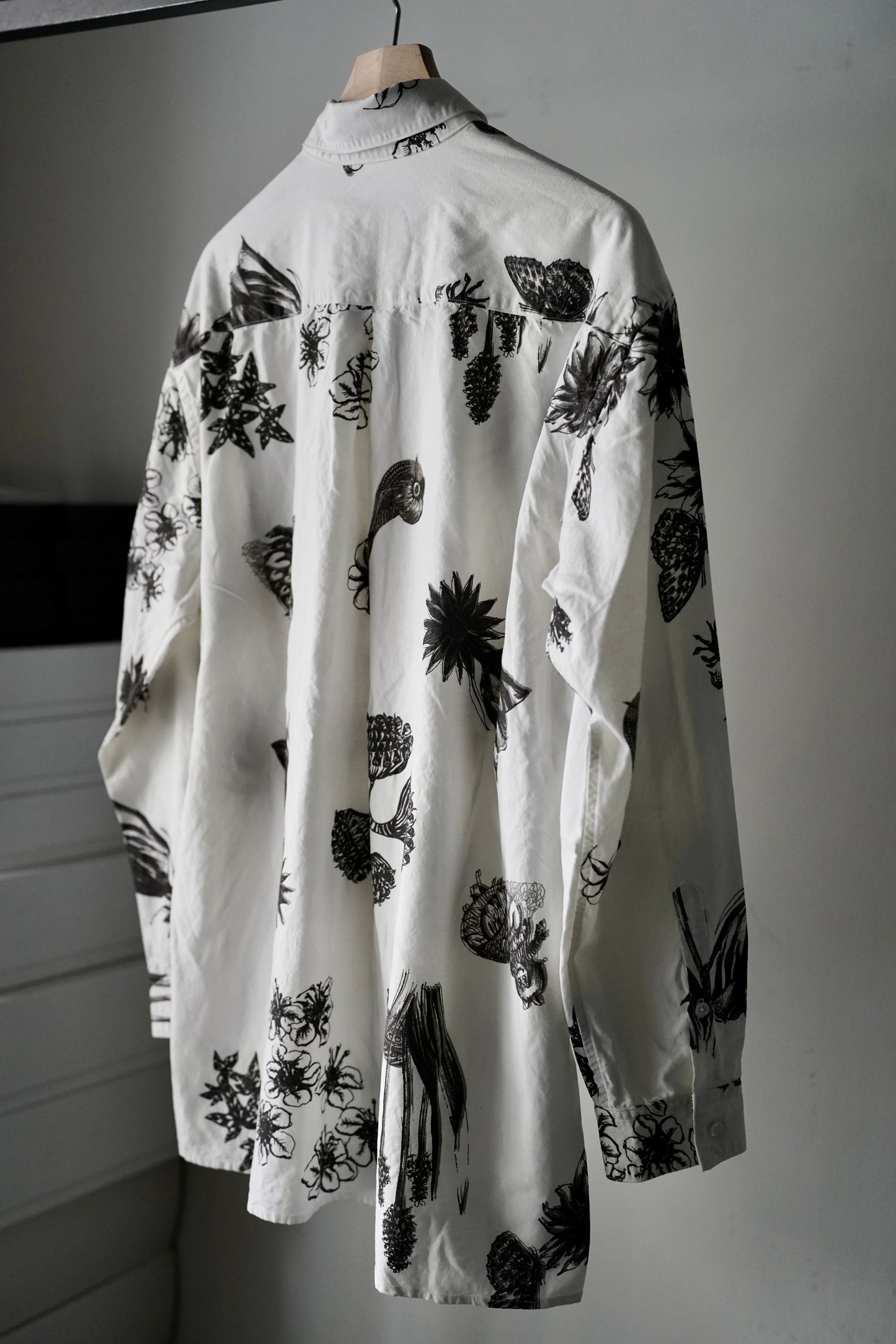 MEN Kiivu / キフ BOIL L/SHT - Hand Drawing SUMI Printing -