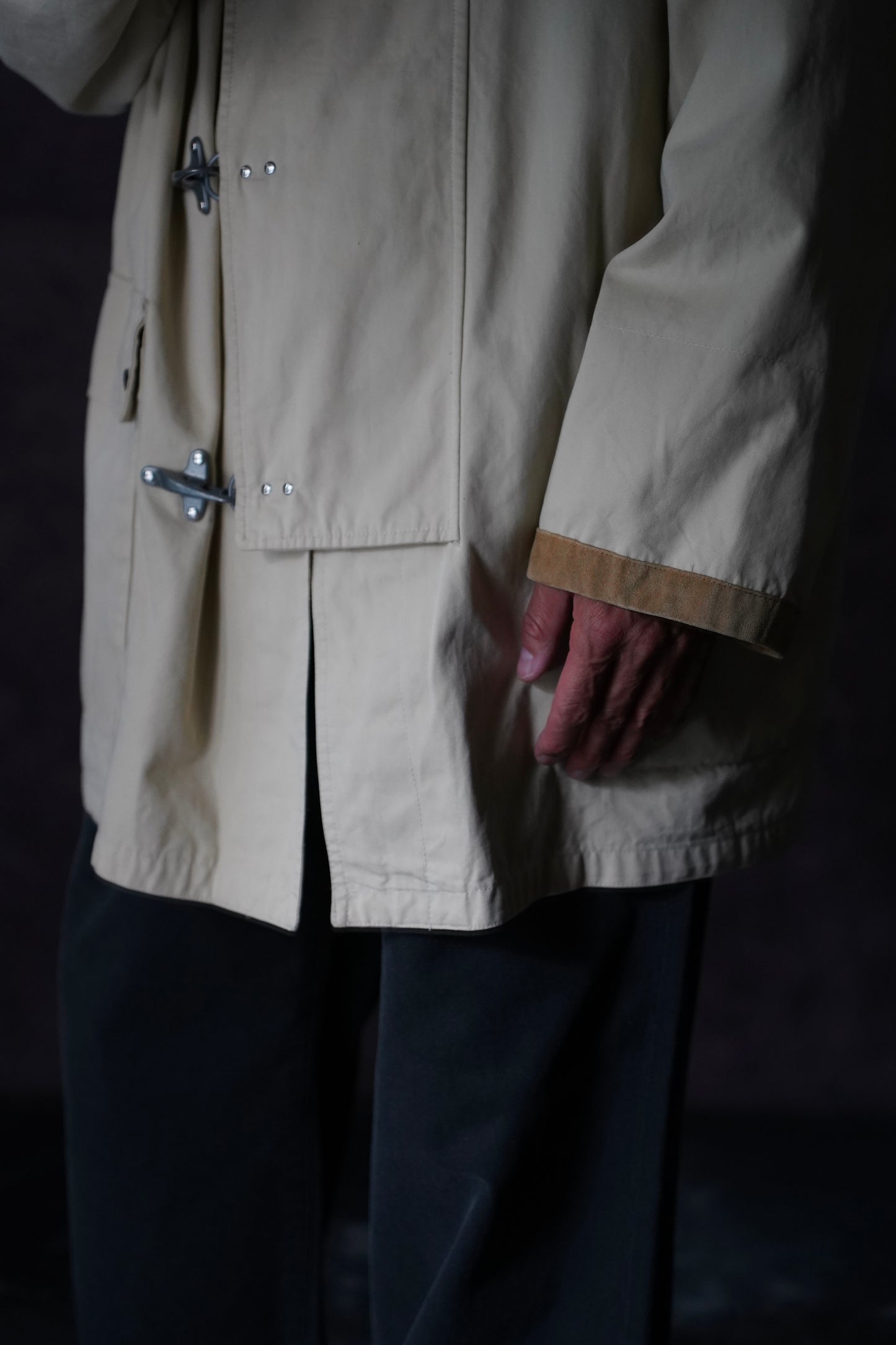 MEN LILY1ST VINTAGE 1980’s Italian Firemans Style Coat Design by PETER & SONS