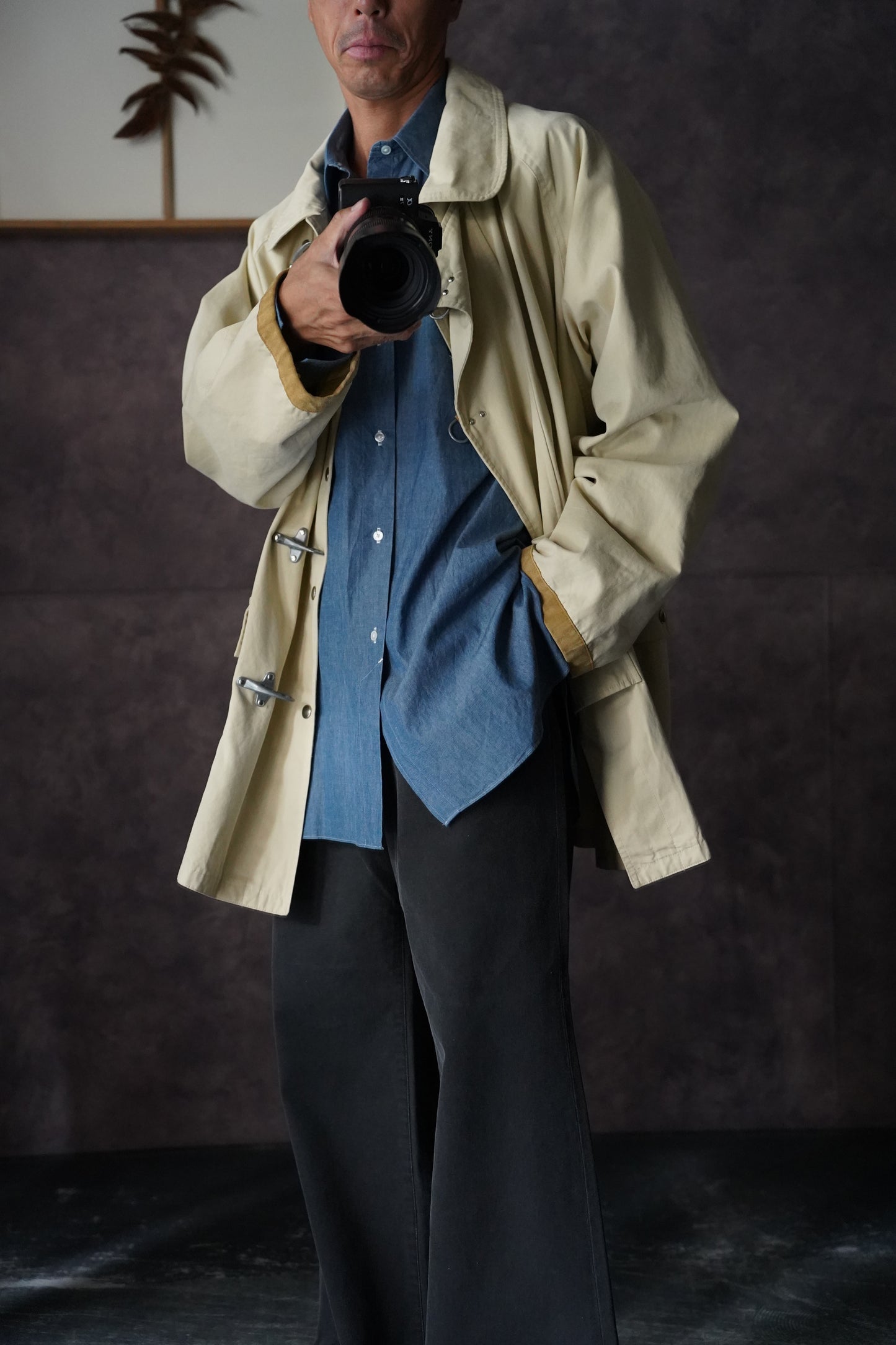 MEN LILY1ST VINTAGE 1980’s Italian Firemans Style Coat Design by PETER & SONS