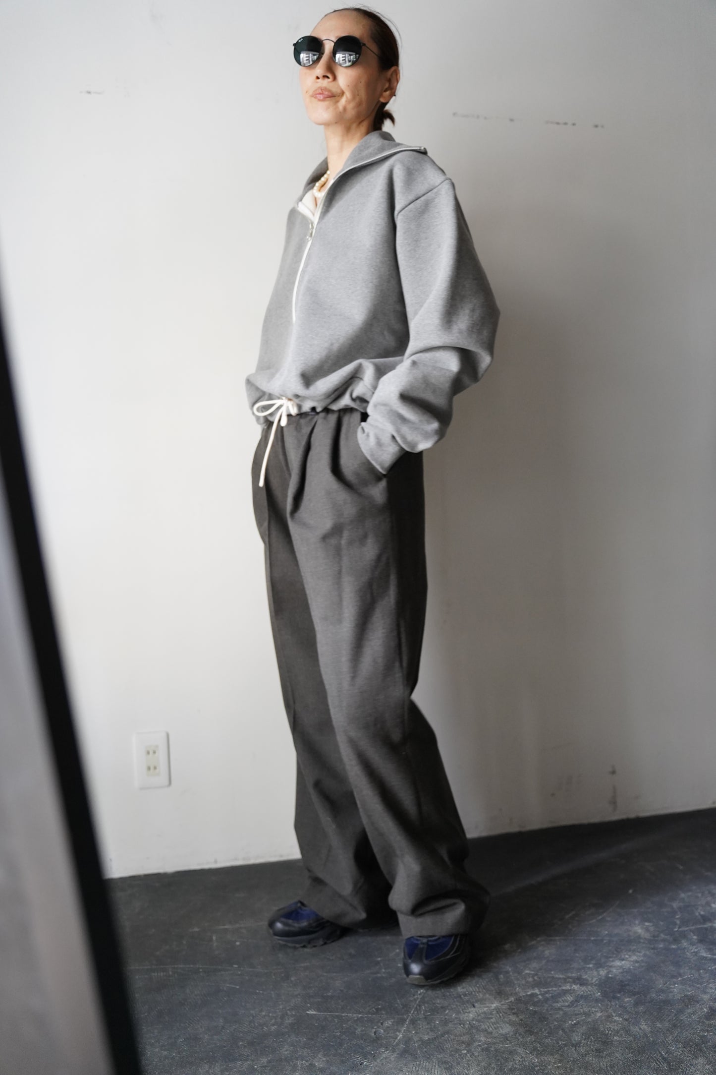 WOMEN JUN MIKAMI/ジュンミカミ HALF ZIP PULLOVER
