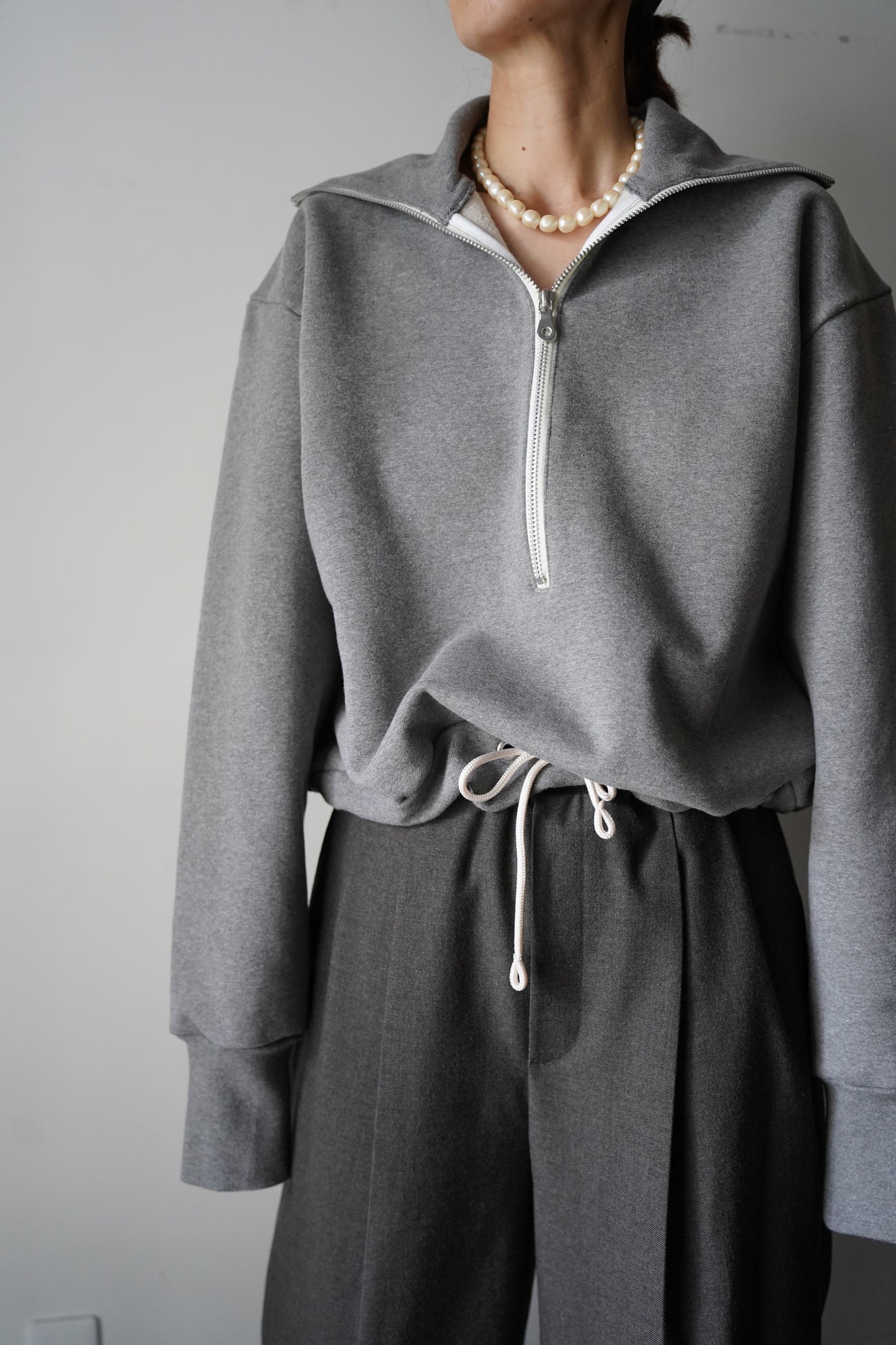 WOMEN JUN MIKAMI/ジュンミカミ HALF ZIP PULLOVER
