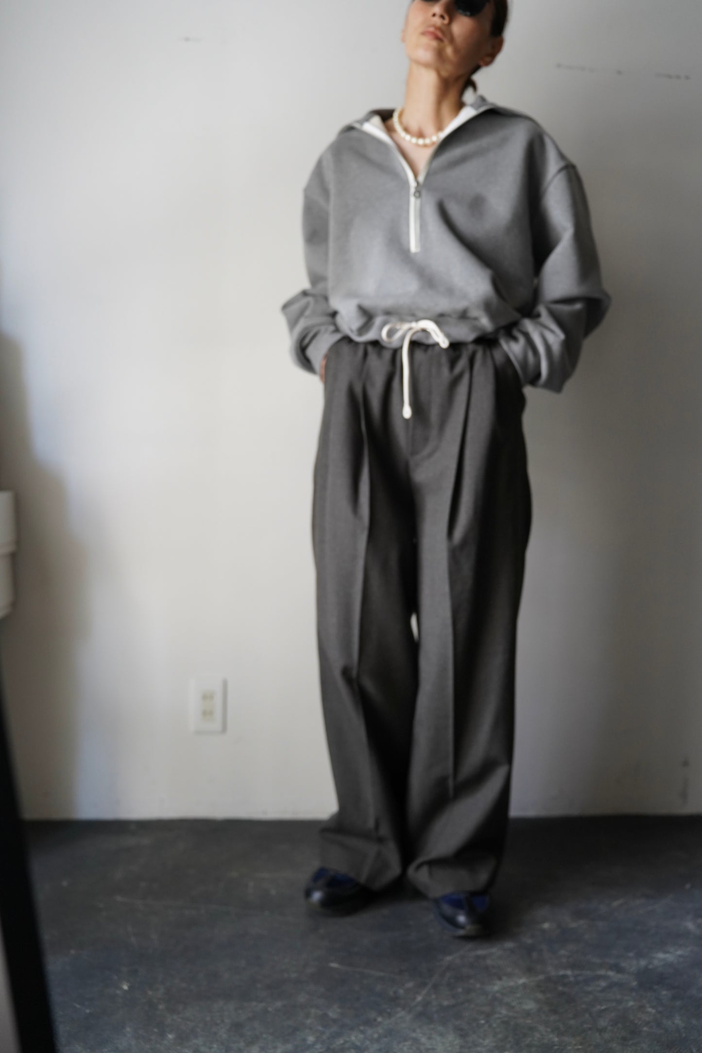 WOMEN IIROT/イロット Wool Serge Slacks