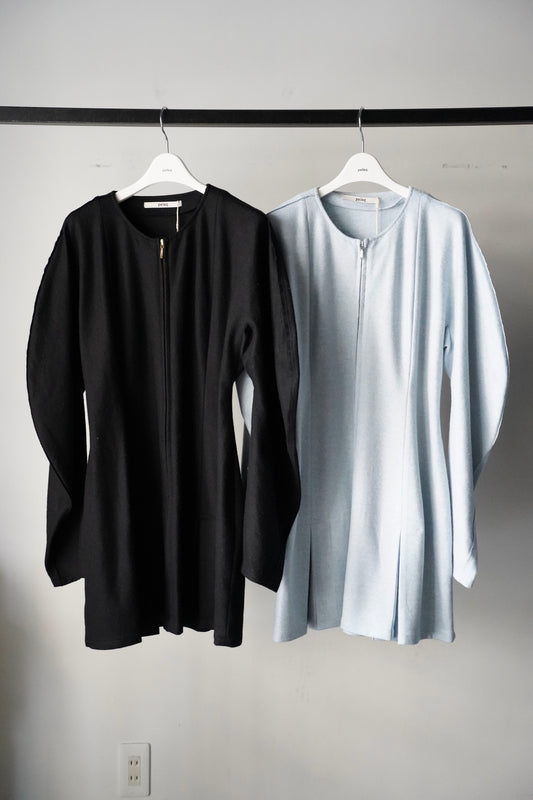 WOMEN pelleq / ペレック washed wool box pleated dress