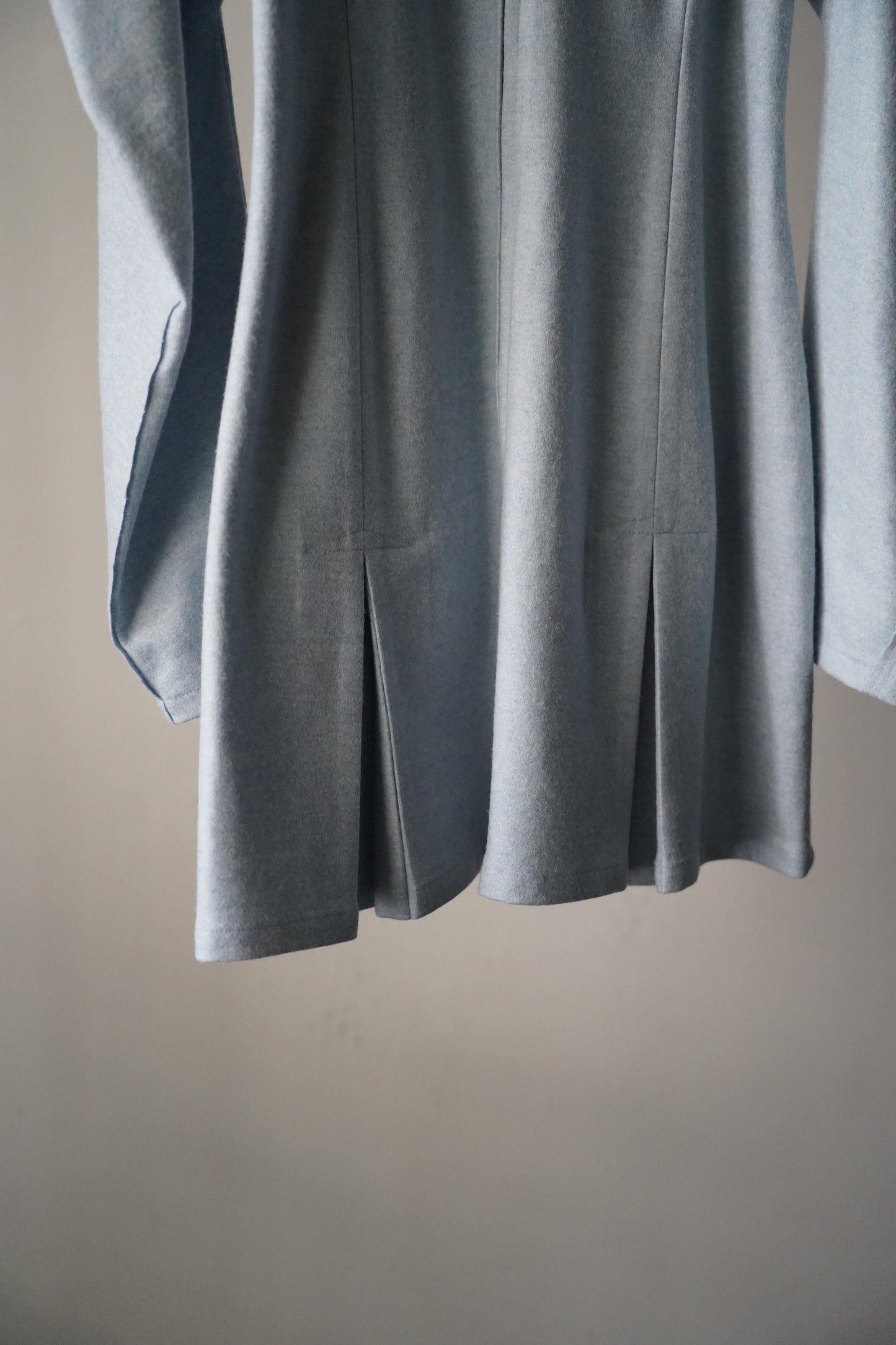 WOMEN pelleq / ペレック washed wool box pleated dress