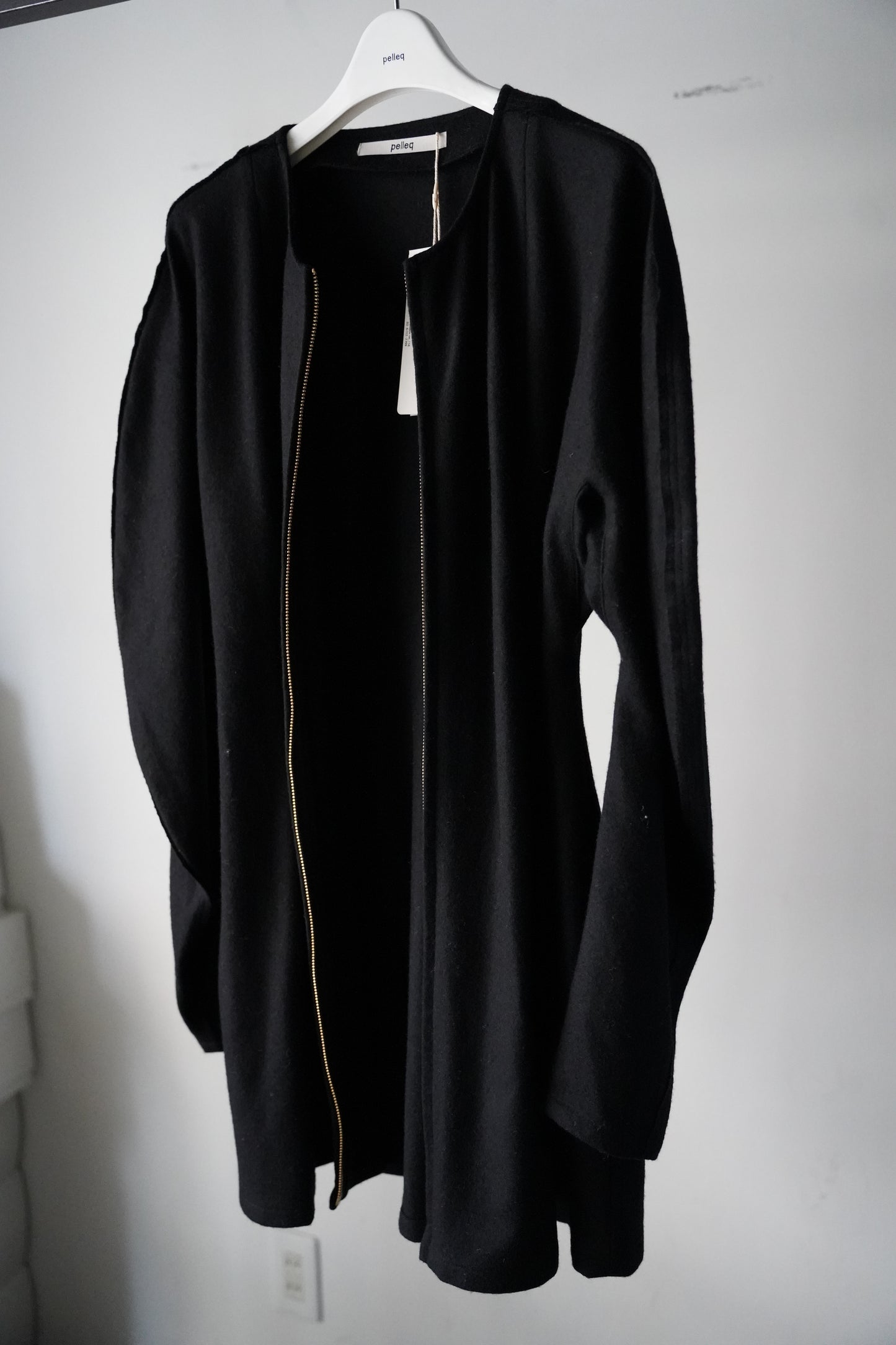 WOMEN pelleq / ペレック washed wool box pleated dress