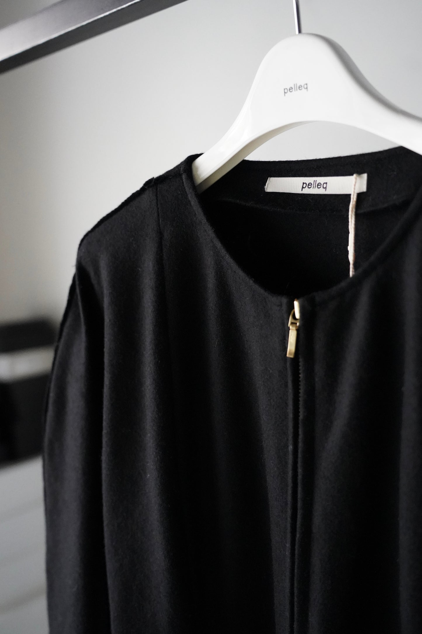 WOMEN pelleq / ペレック washed wool box pleated dress